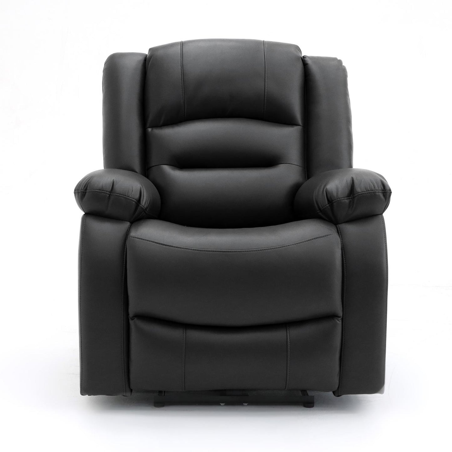 Arlo Black or Grey Leather Like Electric Reclining Sofa Suite 3 + 2 USB + Drinks Tray