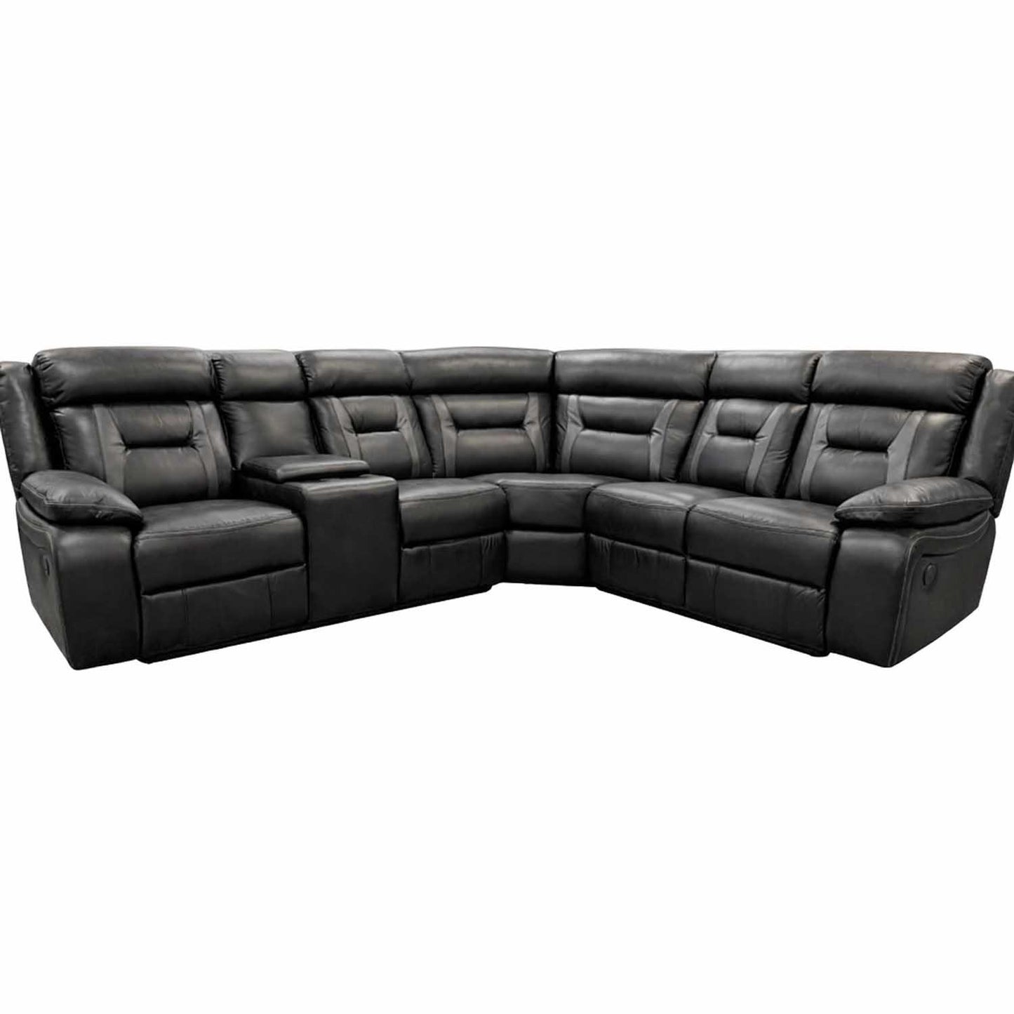 Nova Black Electric Reclining Corner Sofa USB Charging