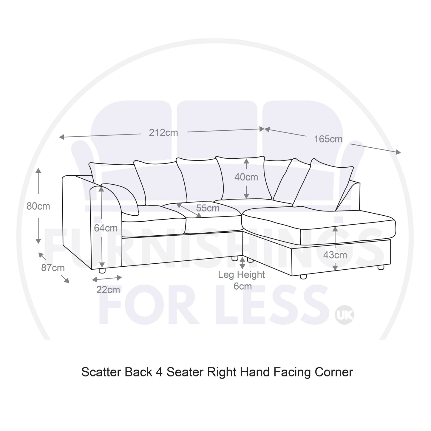 Fern Keira Fabric Corner Sofa