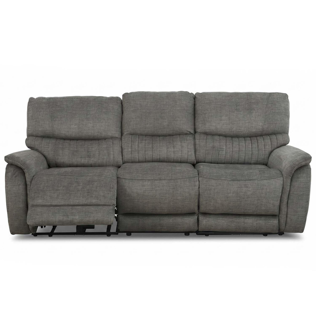 Hoxley Electric Reclining 3 Seater Sofa Settee Charcoal USB Charging