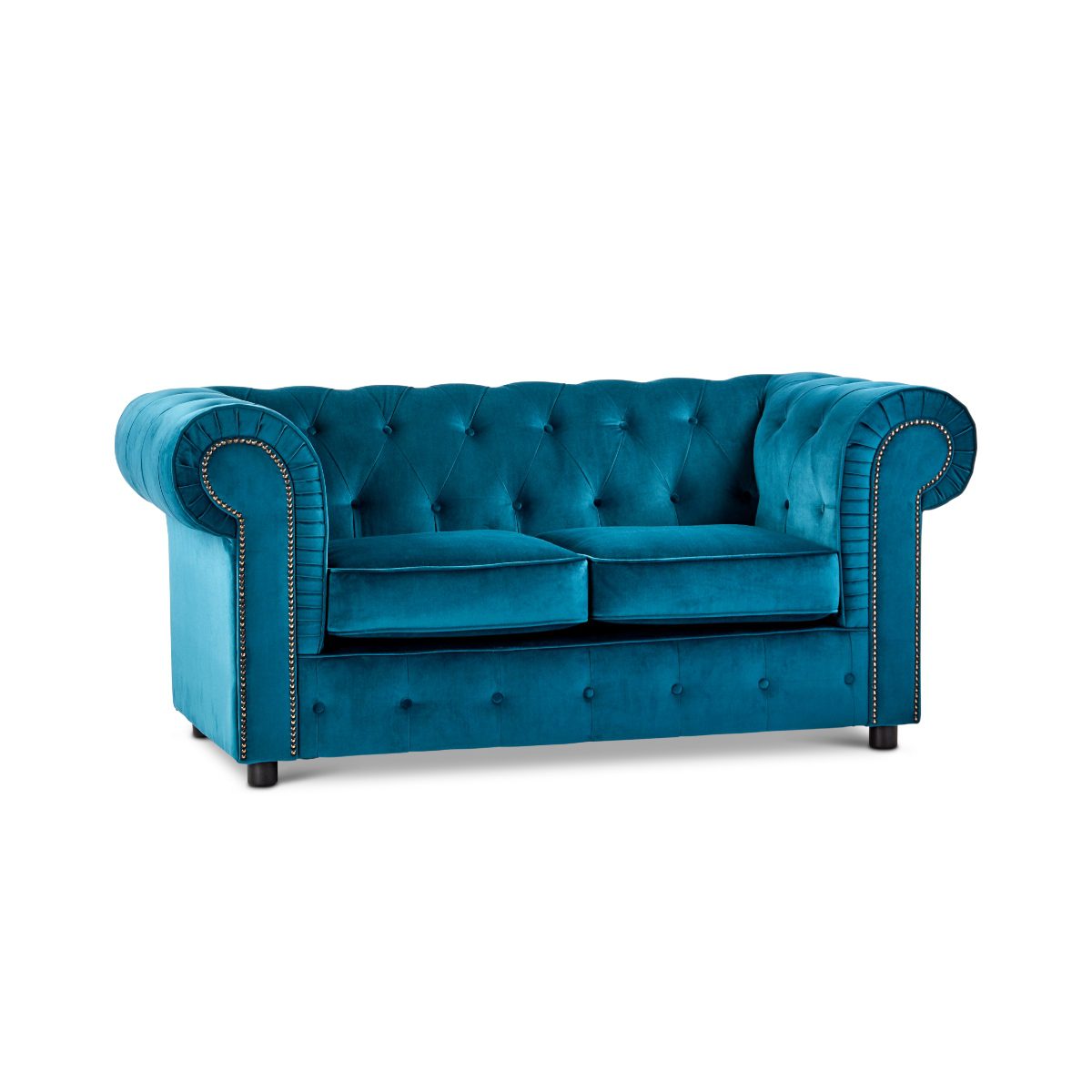 Ashbourne Chesterfield Plush Velvet 2 Seater
