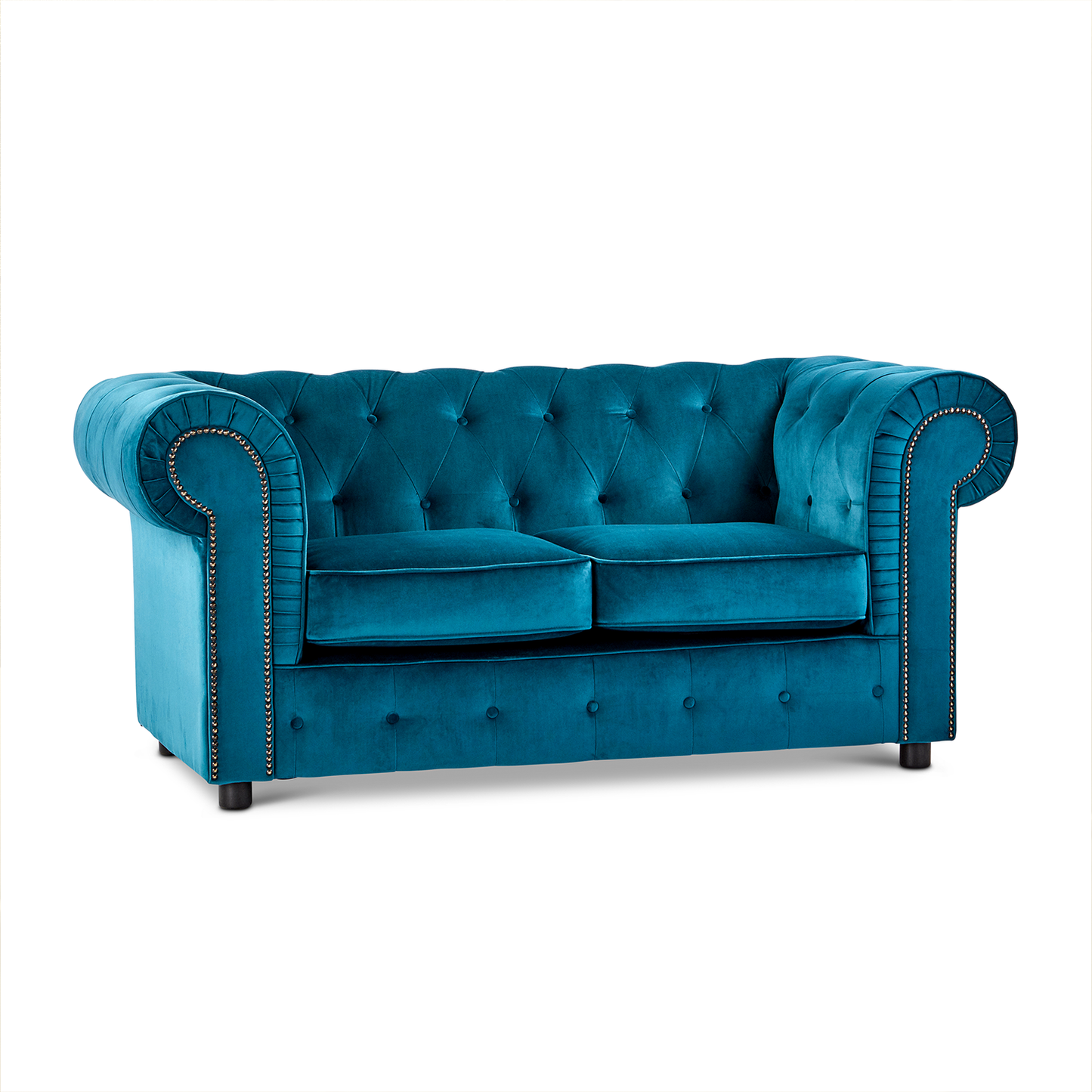 Ashbourne Chesterfield Plush Velvet 2 Seater
