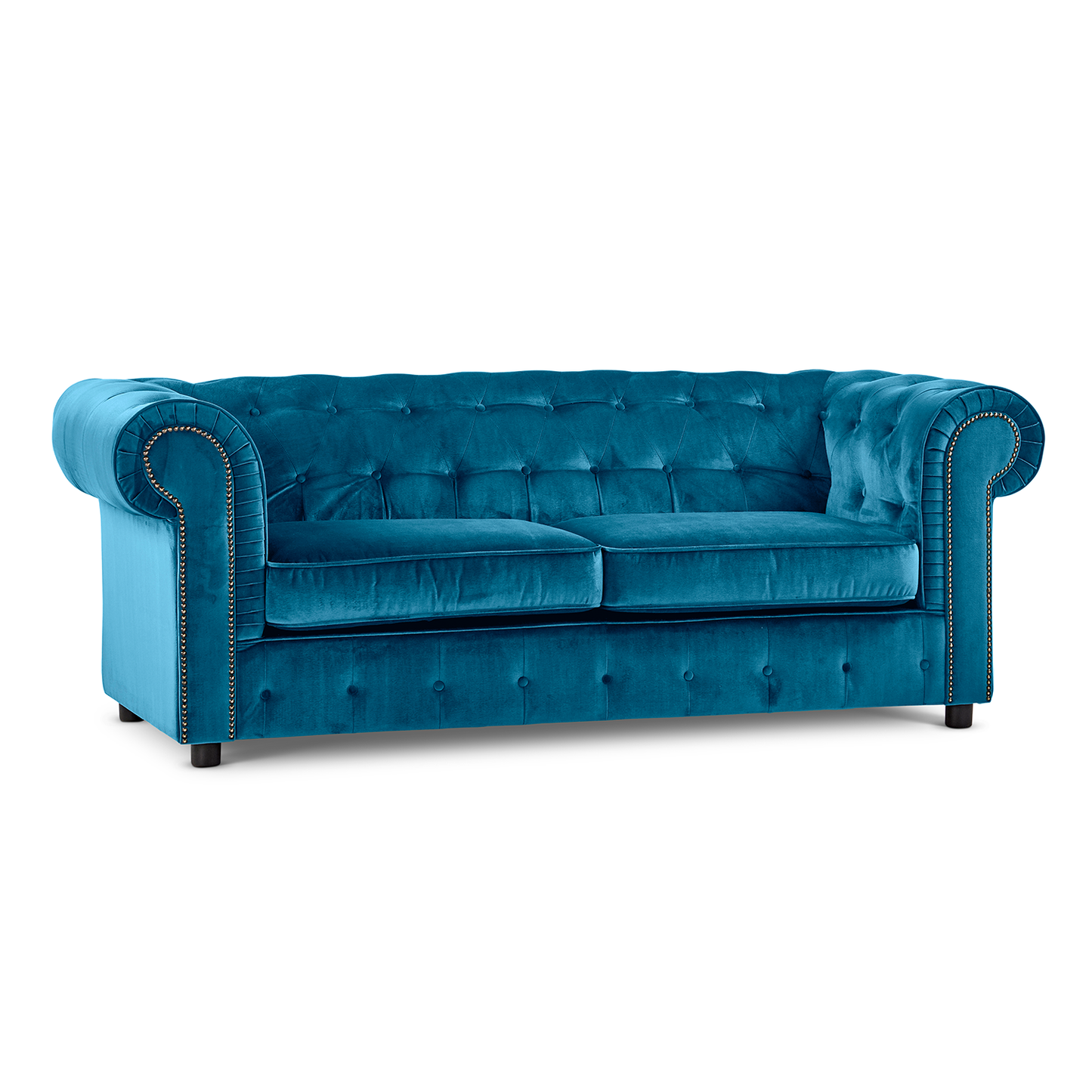 Ashbourne Chesterfield Plush Velvet 3 Seater