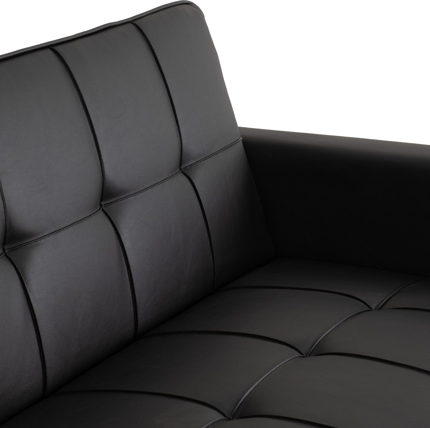 Astoria 2 Seater Faux Leather Sofa Bed - 2