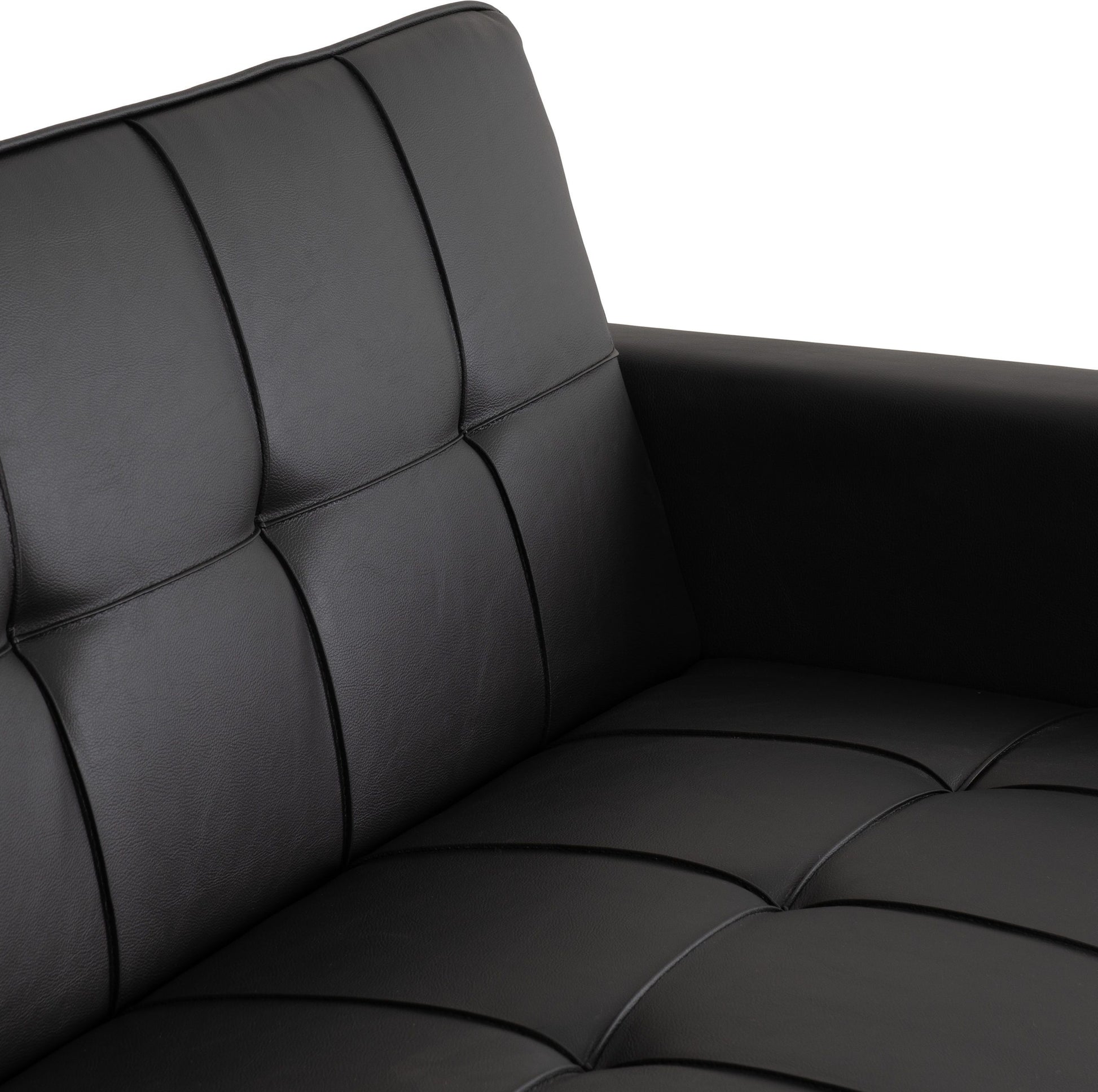 Astoria 2 Seater Faux Leather Sofa Bed - 2