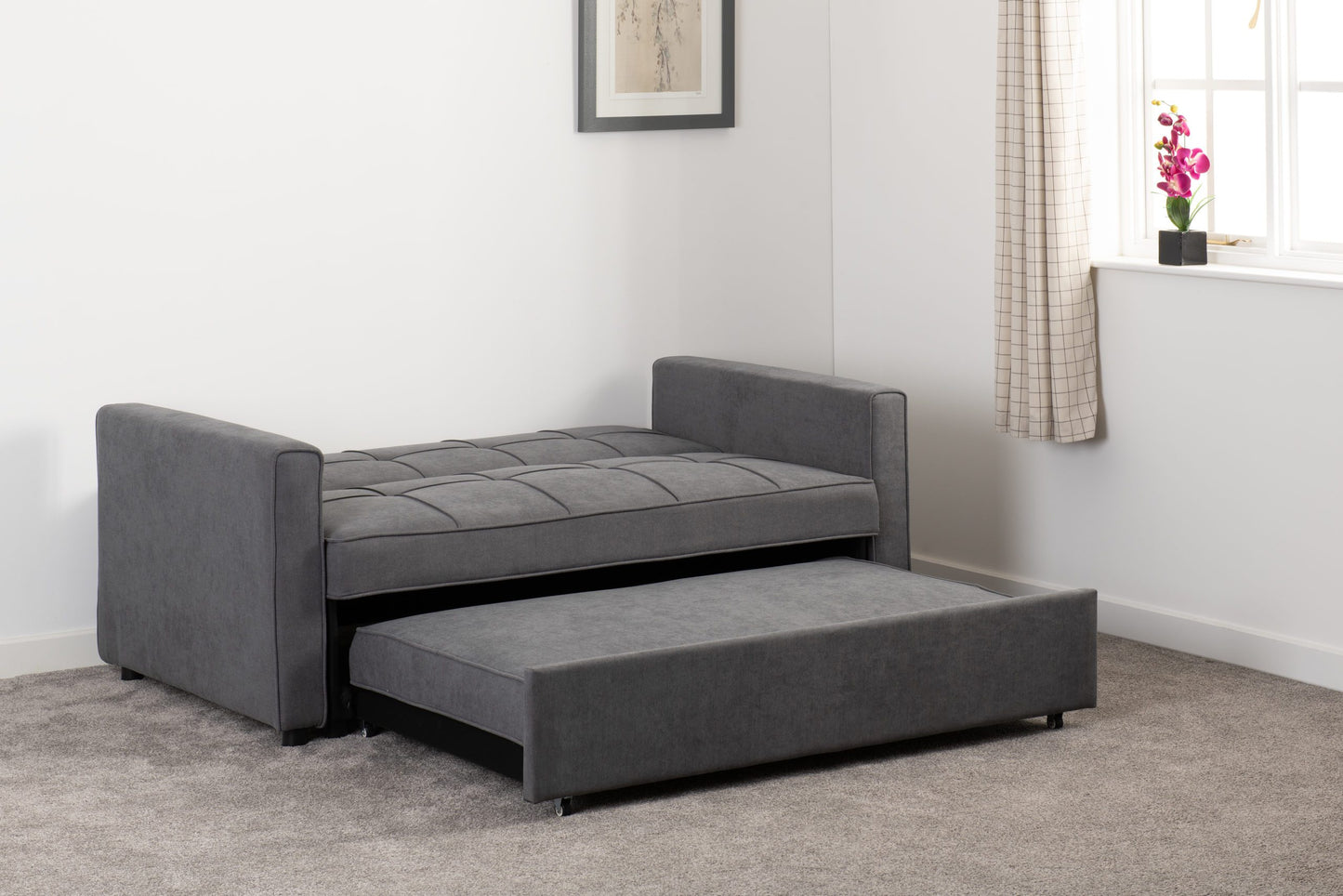 Astoria 2 Seater Fabric Sofa Bed - 5