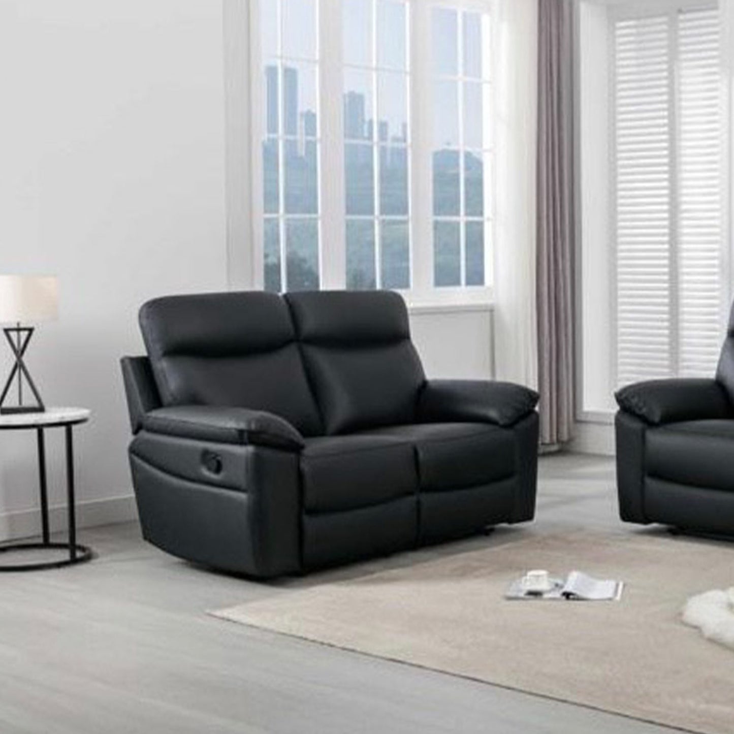 Austin Genuine Leather Reclining Sofa Suite 3 + 2 - 3