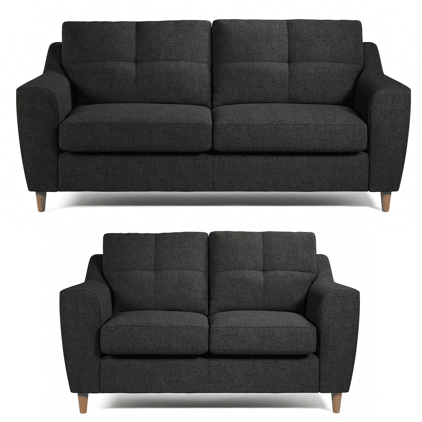 Baxter Tufted Fabric Sofa Suite