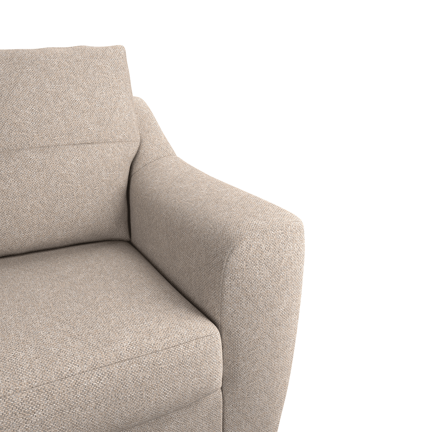 Baxter Tufted Fabric 3 Seater Sofa - 4