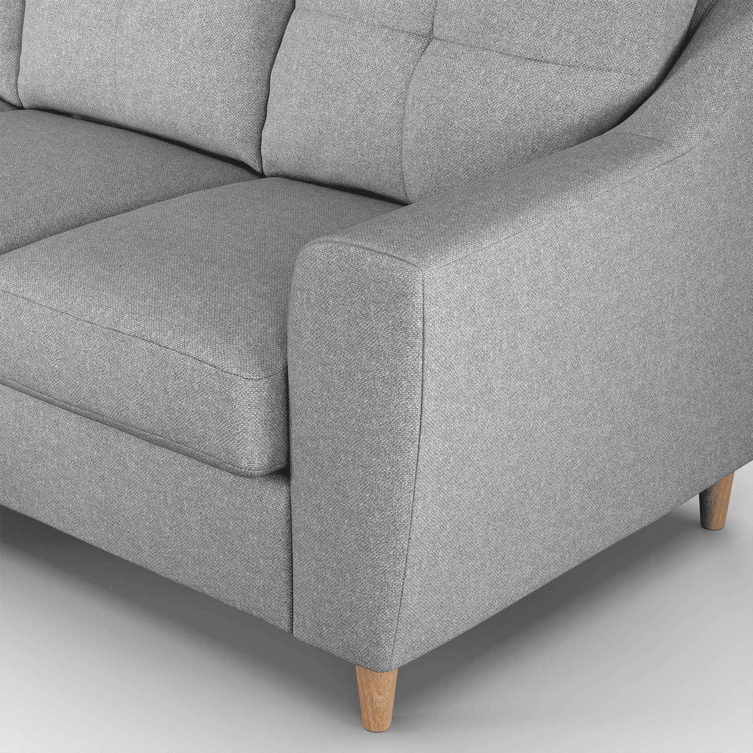 Baxter Tufted Fabric 2 Seater Sofa - 6