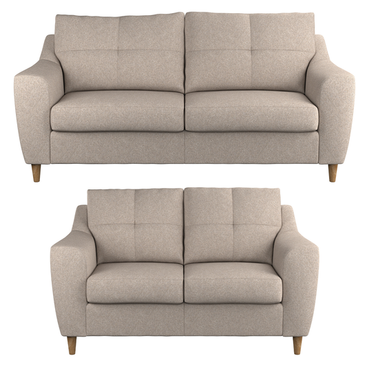 Baxter Tufted Fabric Sofa Suite