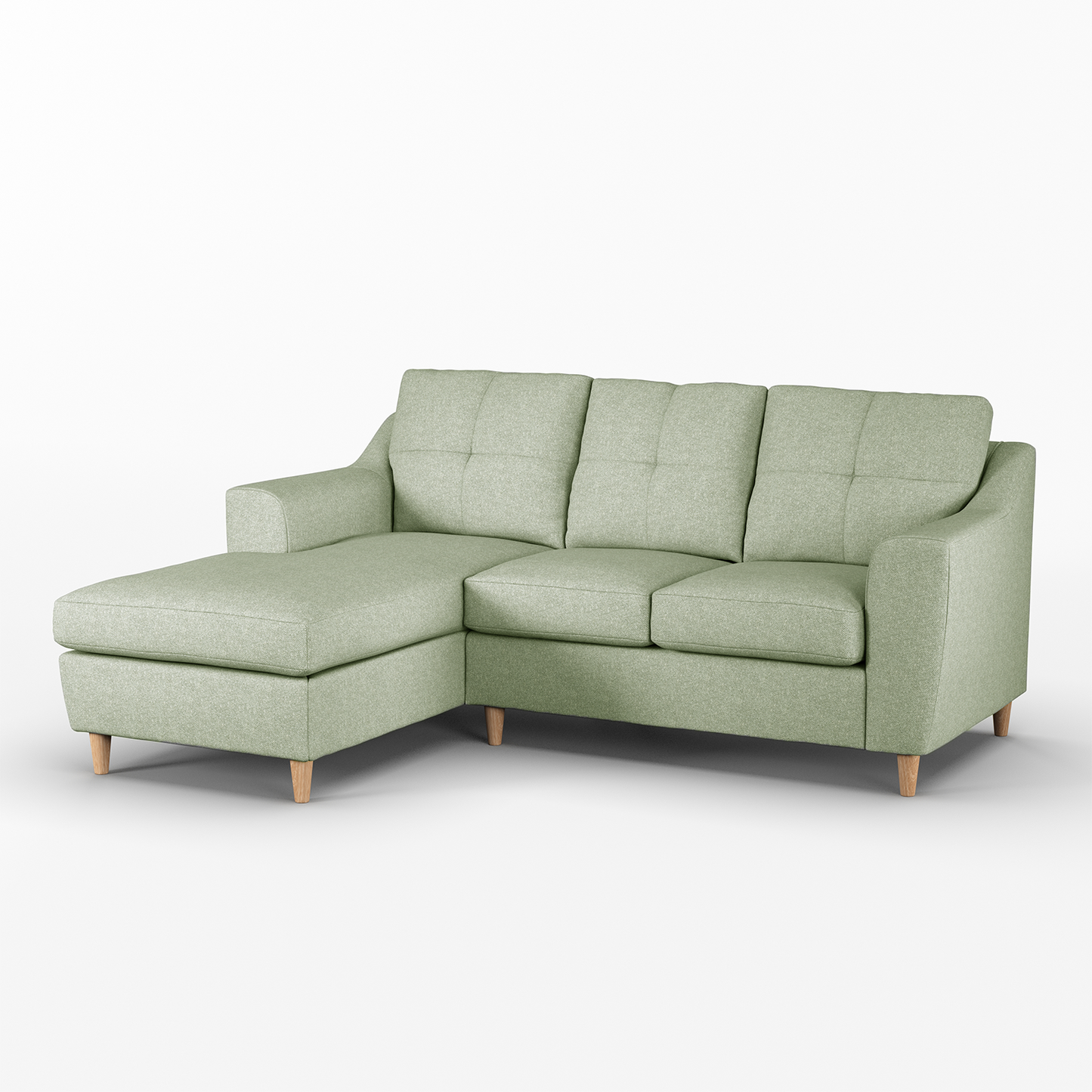 Baxter Fabric L Shaped 3 Seater Corner Sofa With Chaise