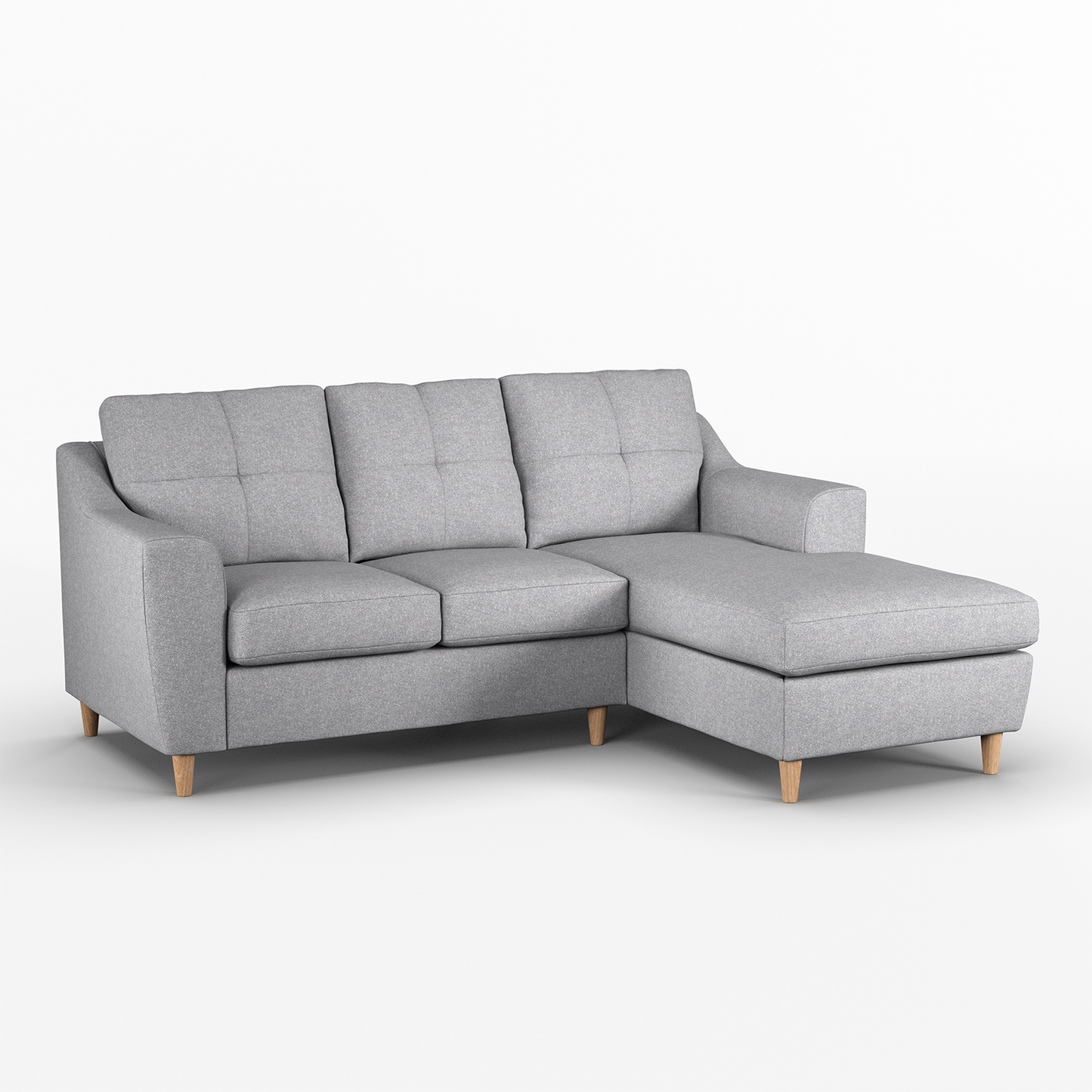 Baxter Fabric L Shaped 3 Seater Corner Sofa With Chaise