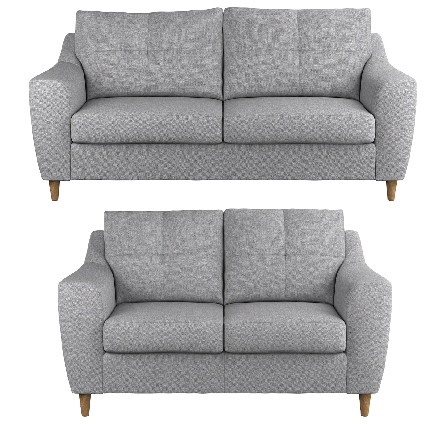 Baxter Tufted Fabric Sofa Suite