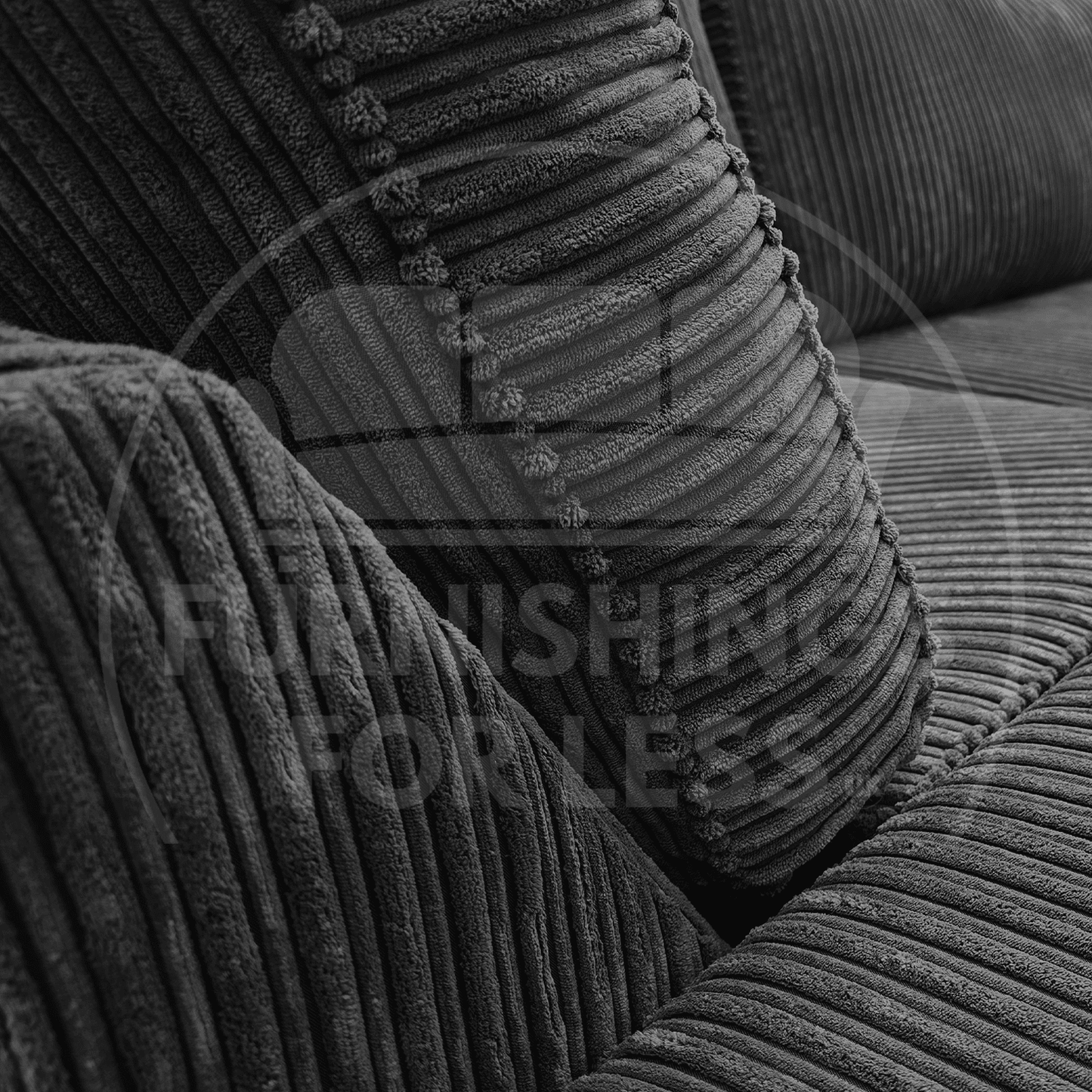 Bishop U-Shaped Fullback Jumbo Cord Sofa - 5