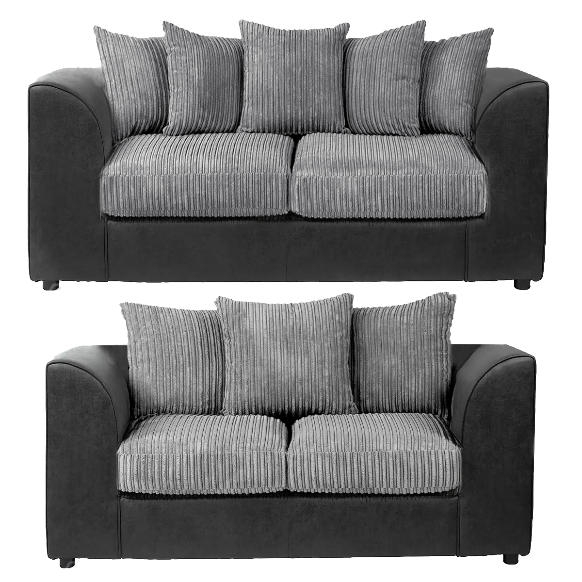 Luxor Full Jumbo 3 + 2 Seater Sofa Set - Scatter Back