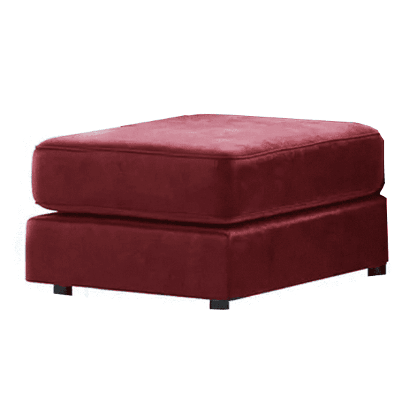 Brooklyn Full Foam Plush Velvet Footstool - 2