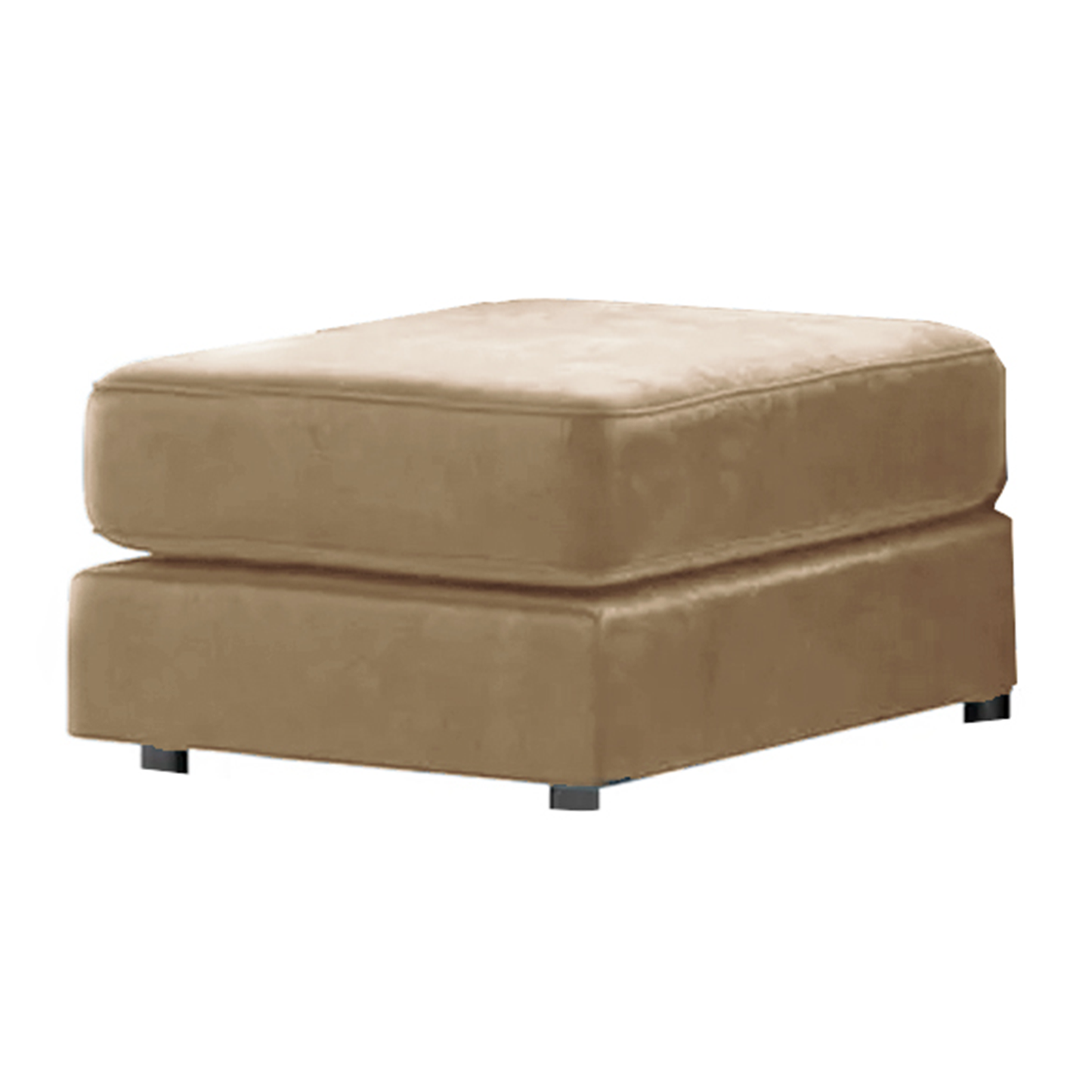 Brooklyn Full Foam Plush Velvet Footstool