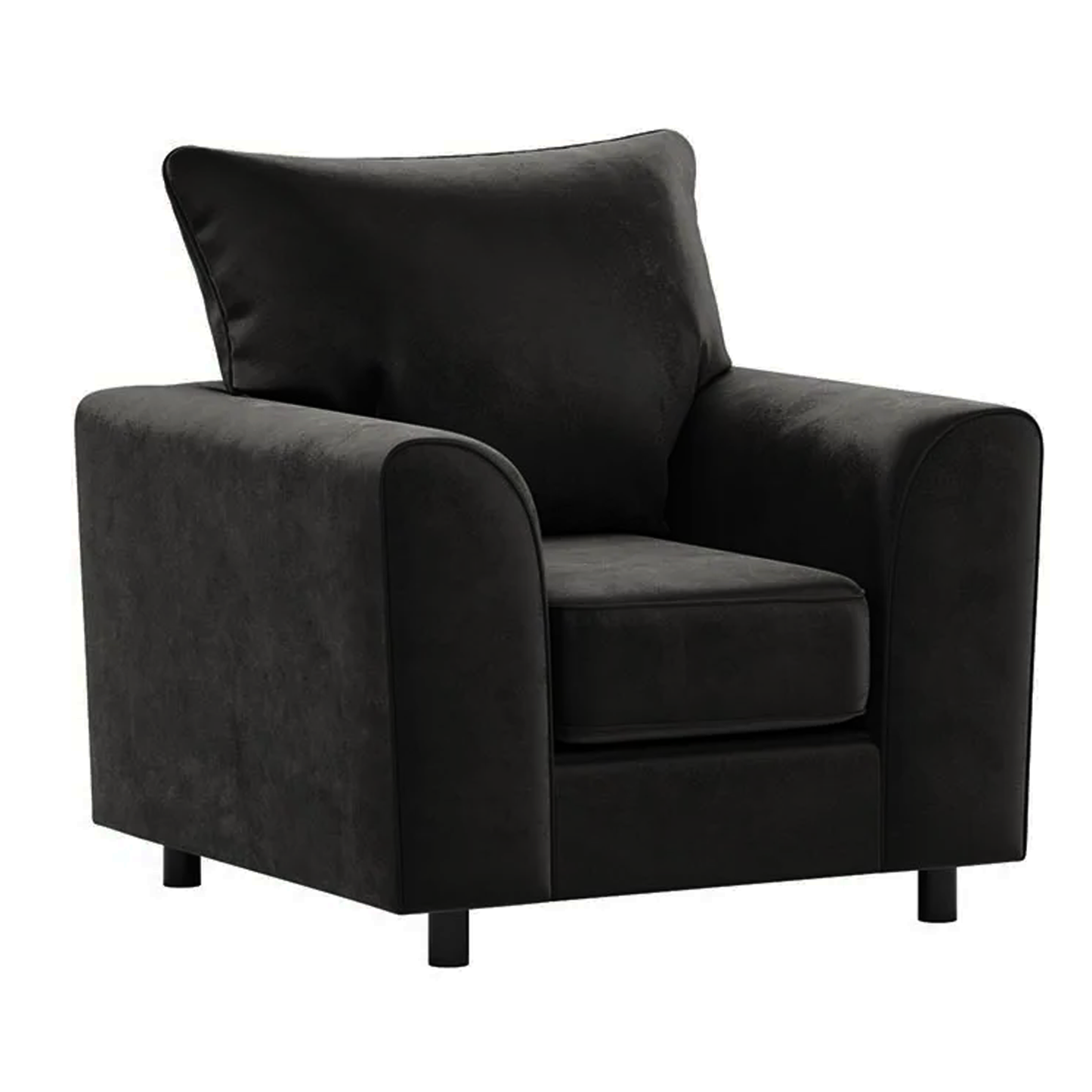 Brooklyn Full Foam Plush Velvet Armchair