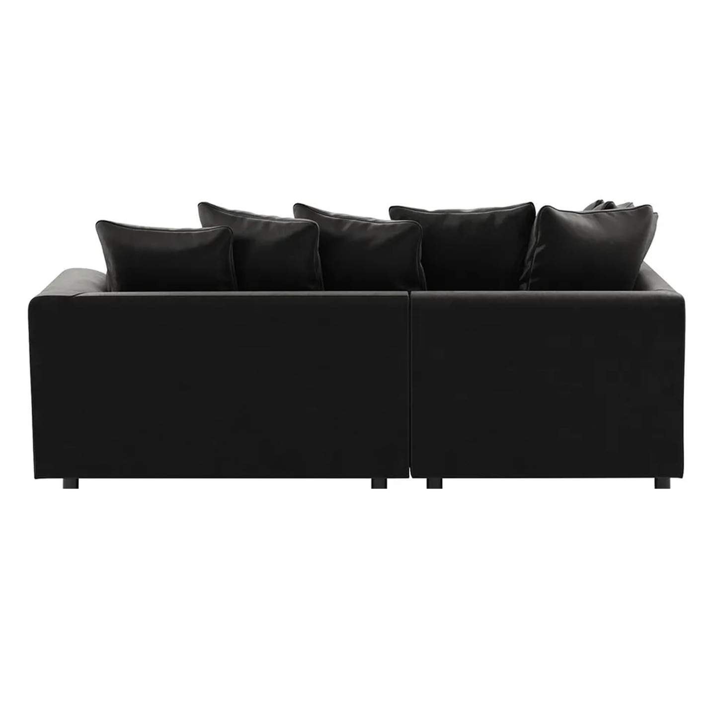 Brooklyn Full Foam Plush Velvet Corner Sofa