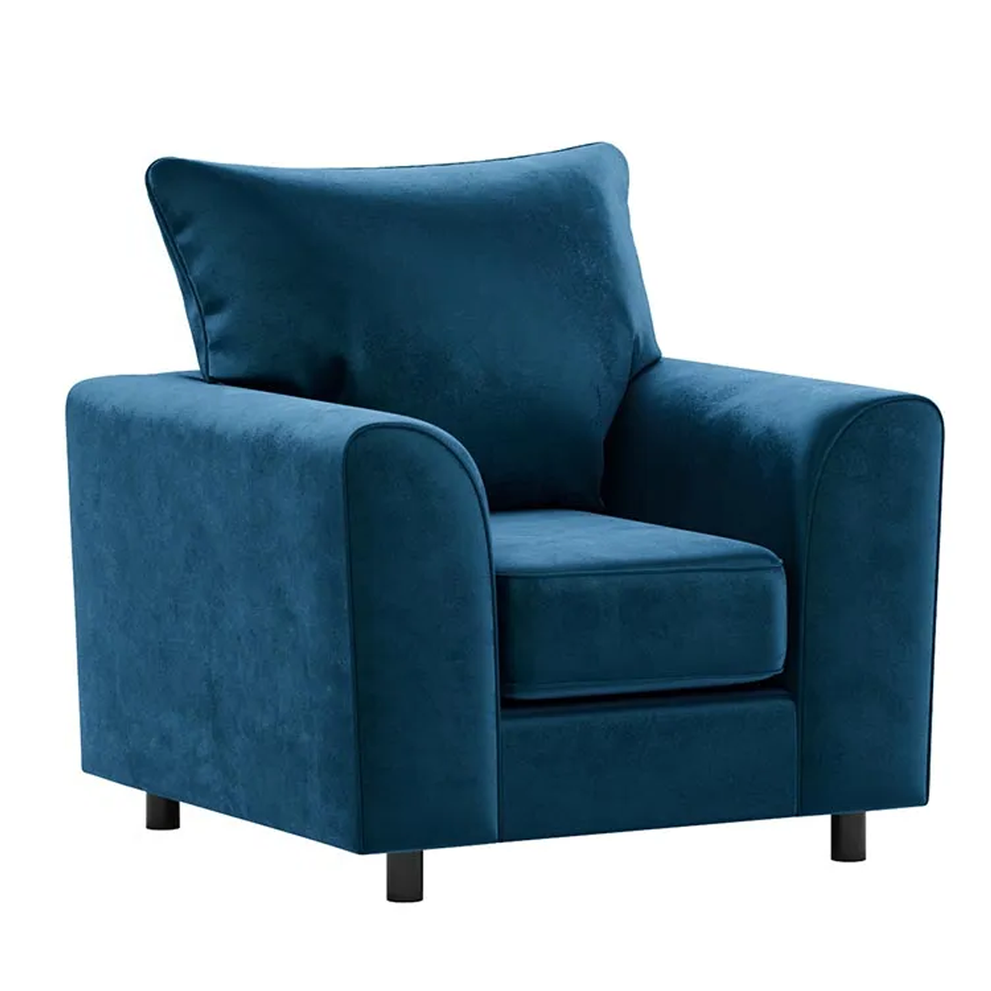 Brooklyn Full Foam Plush Velvet Armchair