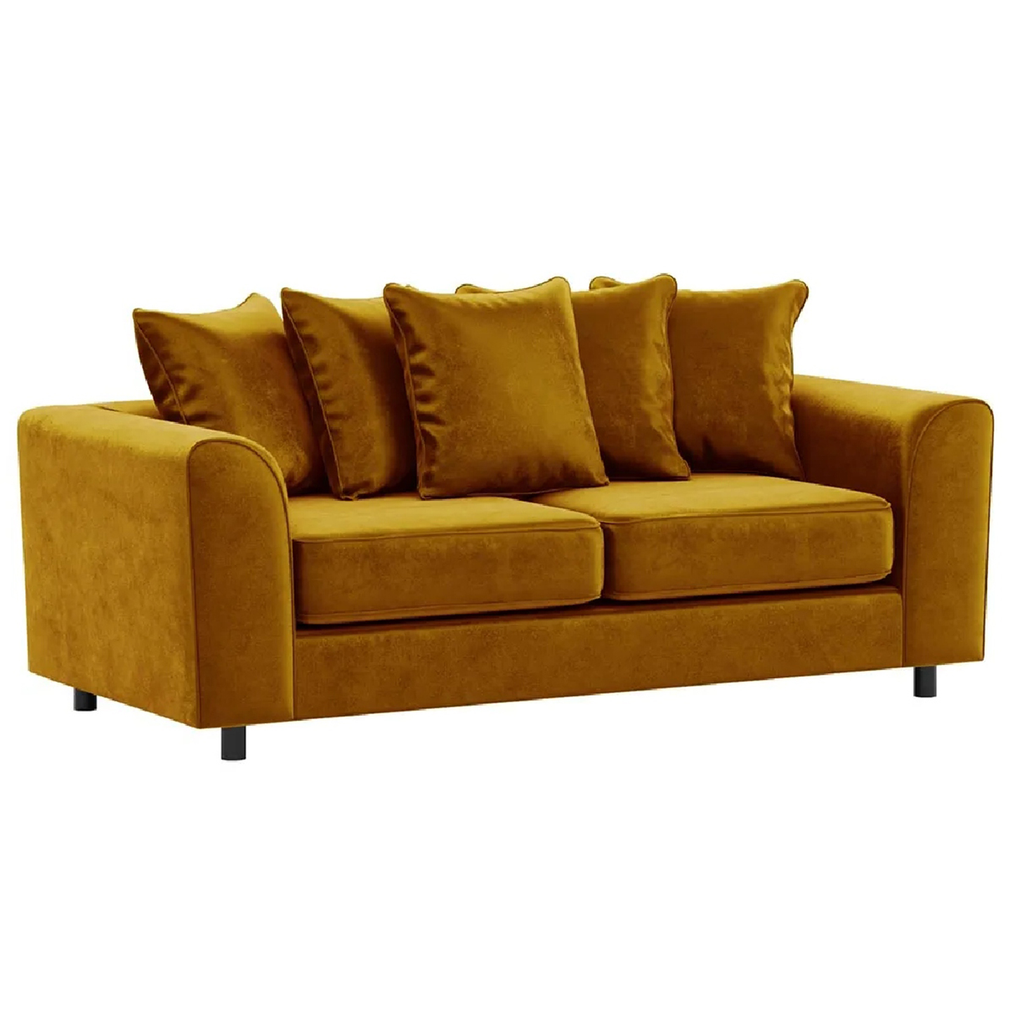 Brooklyn Full Foam Plush Velvet 3 Seater