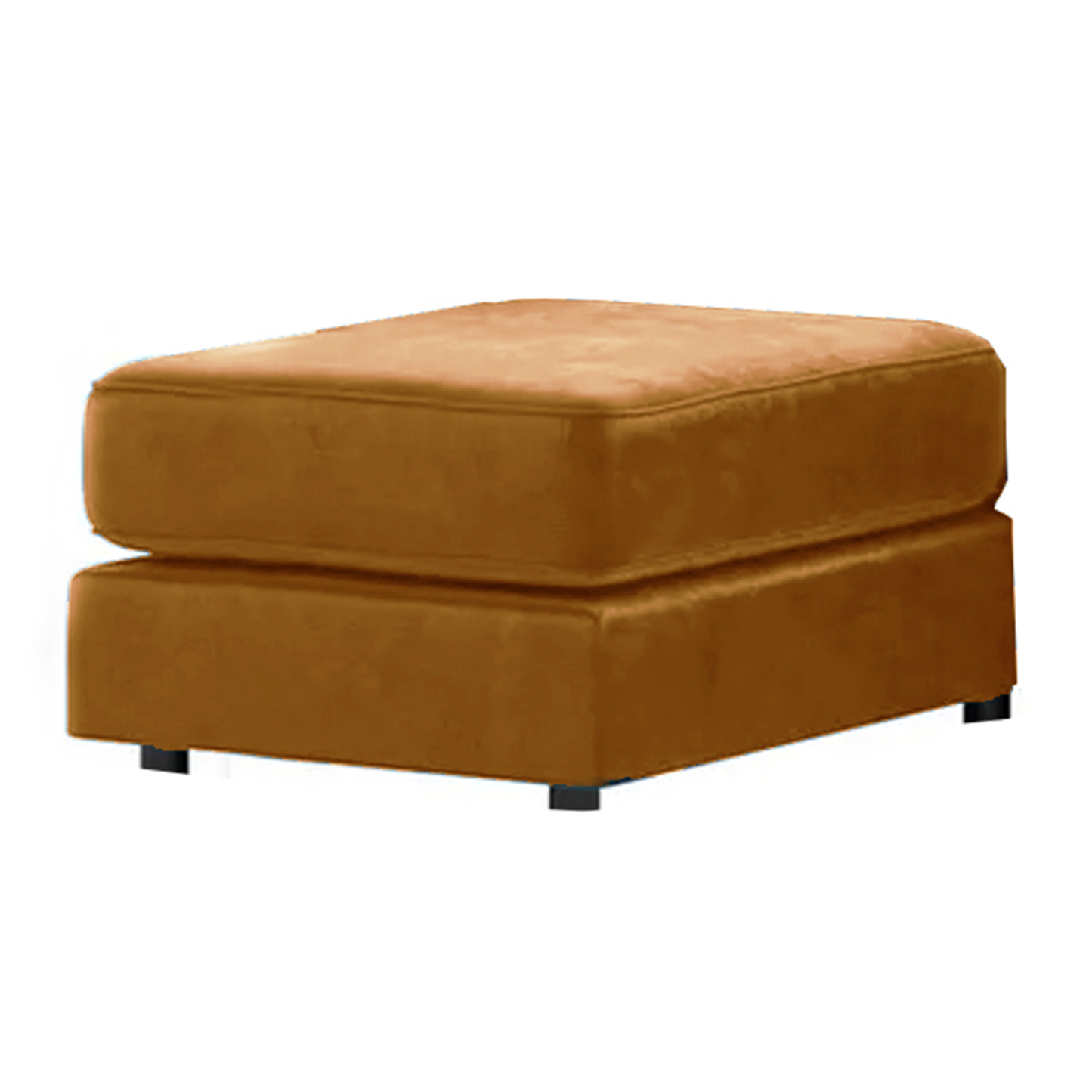 Brooklyn Full Foam Plush Velvet Footstool