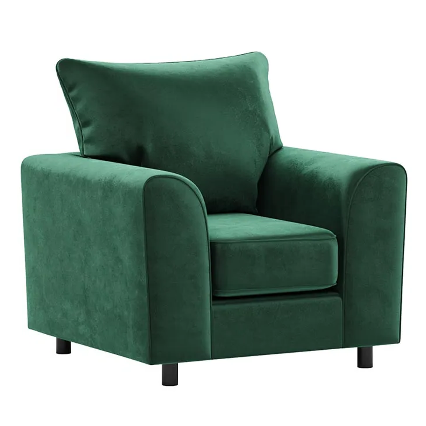 Brooklyn Full Foam Plush Velvet Armchair