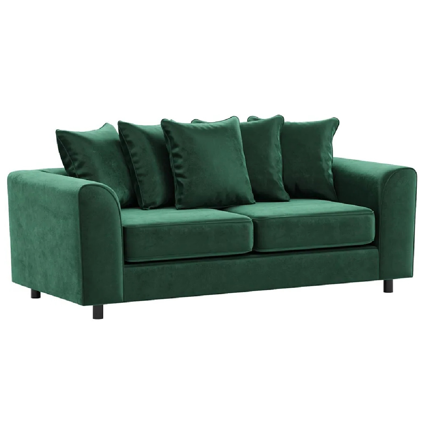 Brooklyn Full Foam Plush Velvet 3 Seater