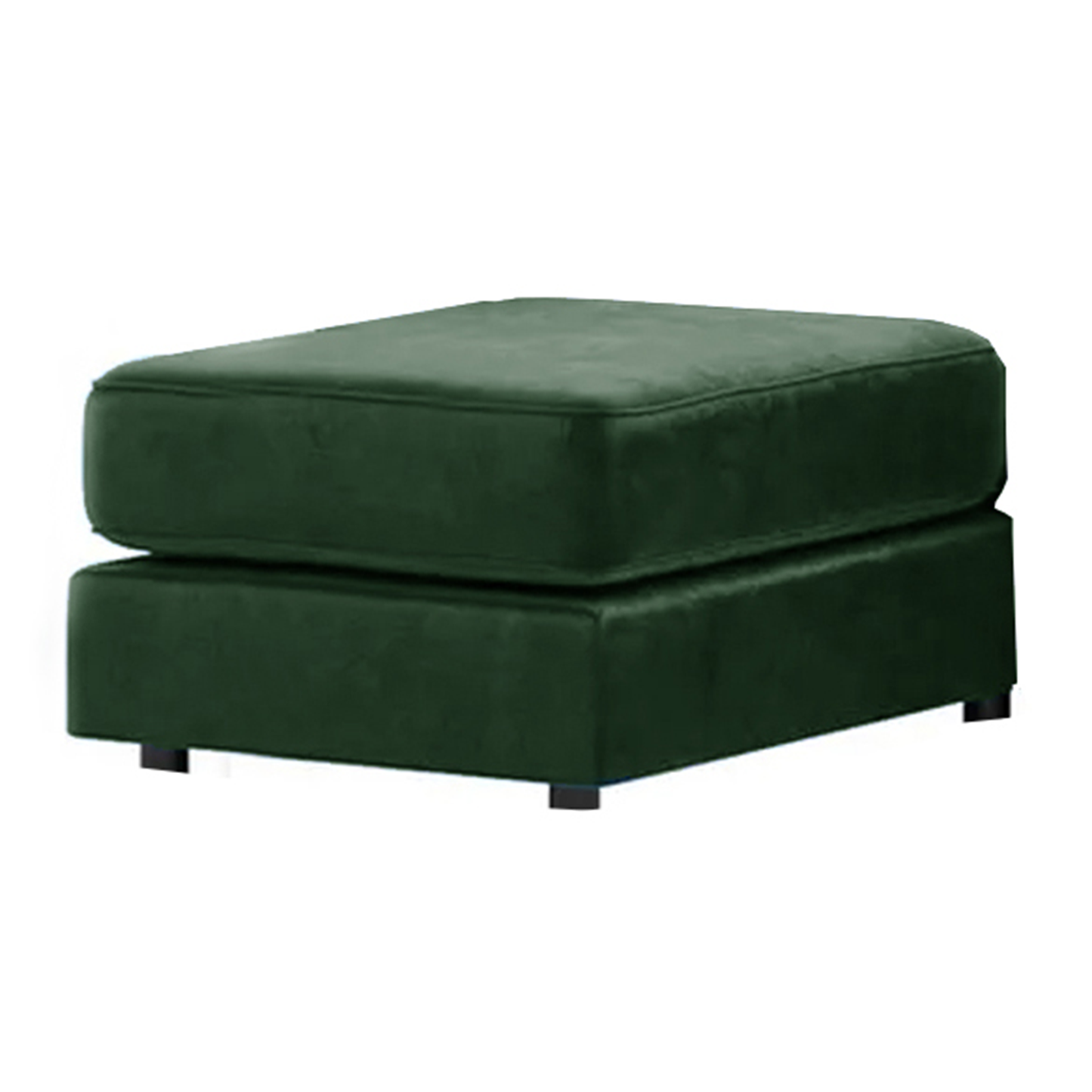 Brooklyn Full Foam Plush Velvet Footstool