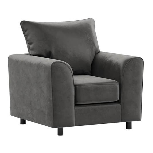 Brooklyn Full Foam Plush Velvet Armchair