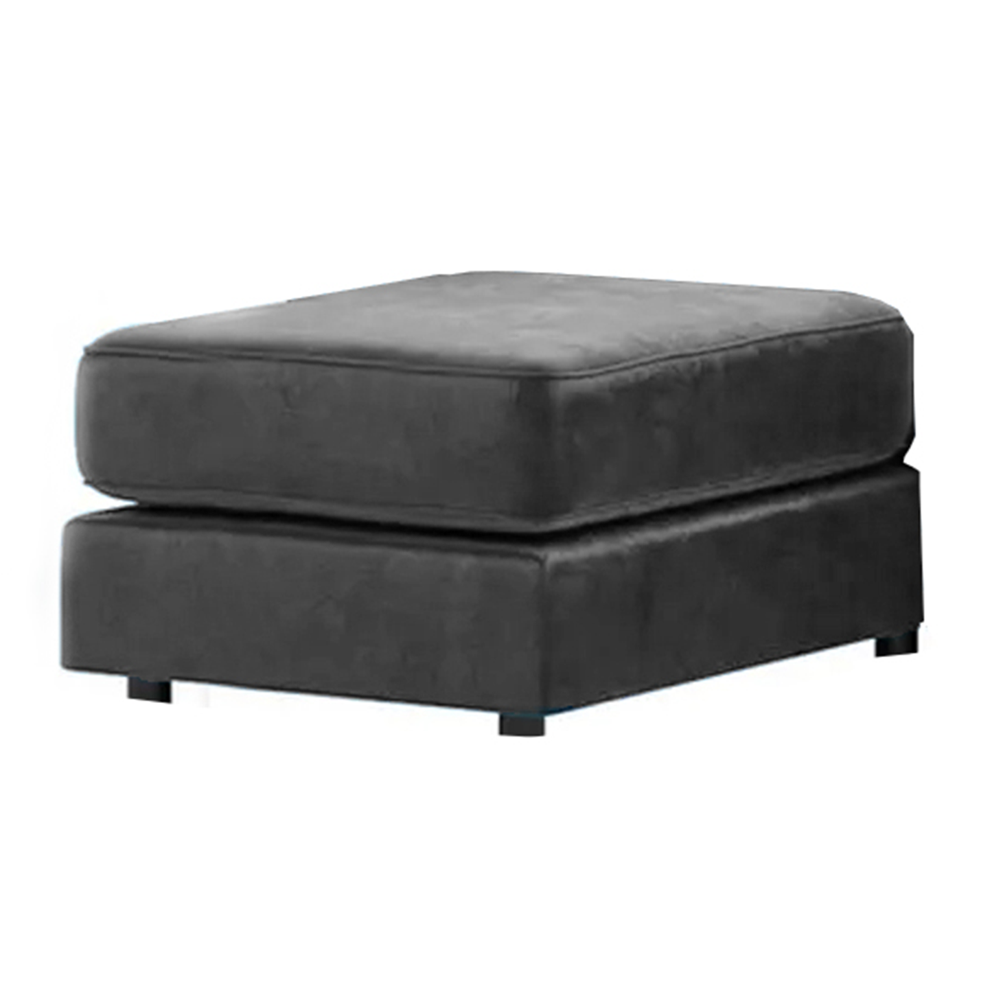 Brooklyn Full Foam Plush Velvet Footstool