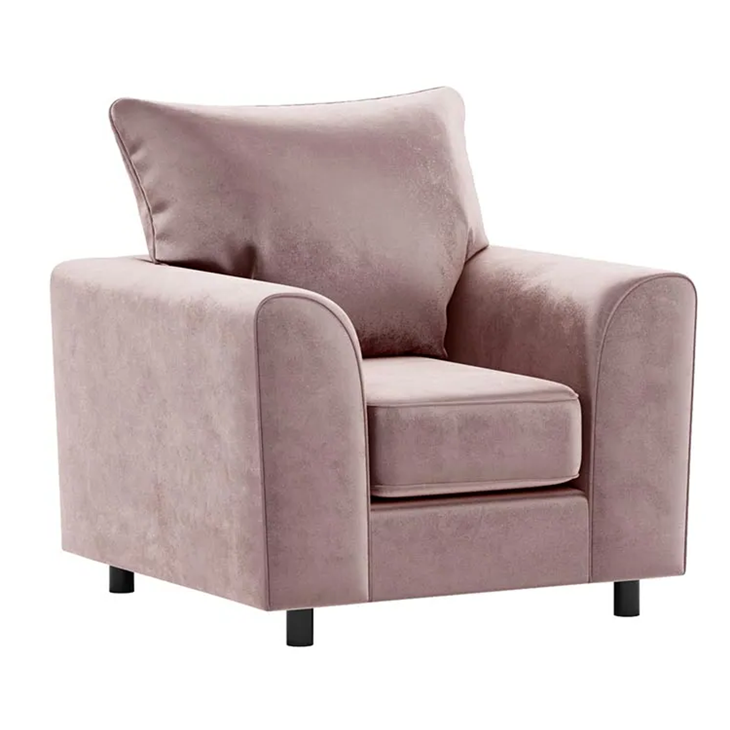 Brooklyn Full Foam Plush Velvet Armchair
