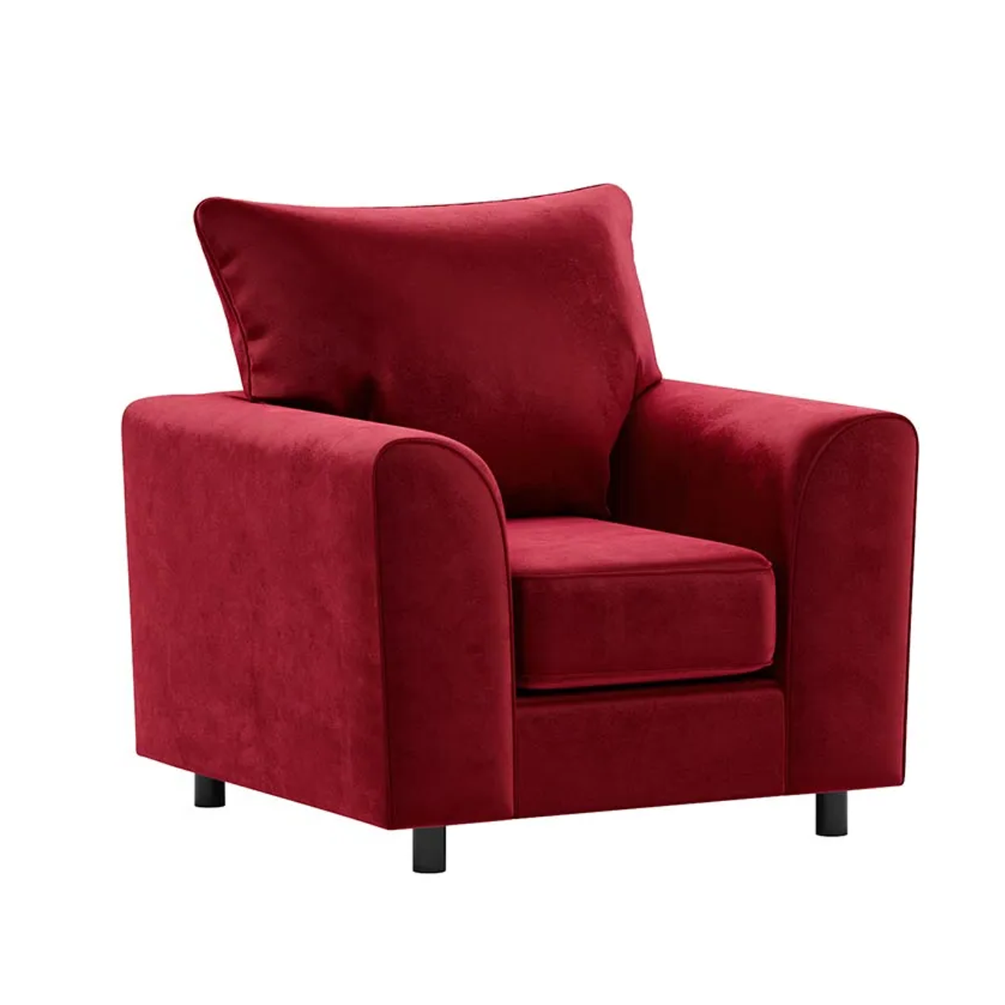 Brooklyn Full Foam Plush Velvet Armchair