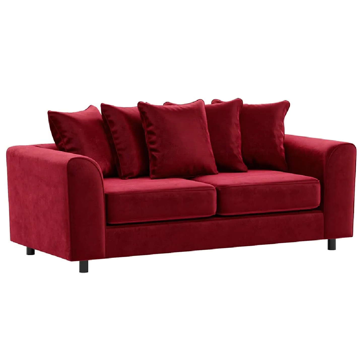 Brooklyn Full Foam Plush Velvet 3 Seater