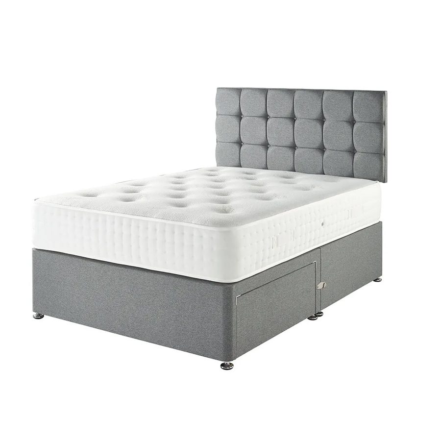 Cashmere Double Mattress + Premium Divan Bed Bundle Set - 2