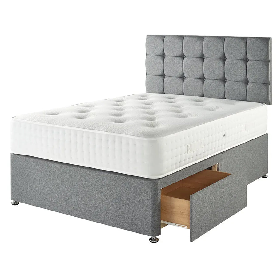 Cashmere Double Mattress + Premium Divan Bed Bundle Set