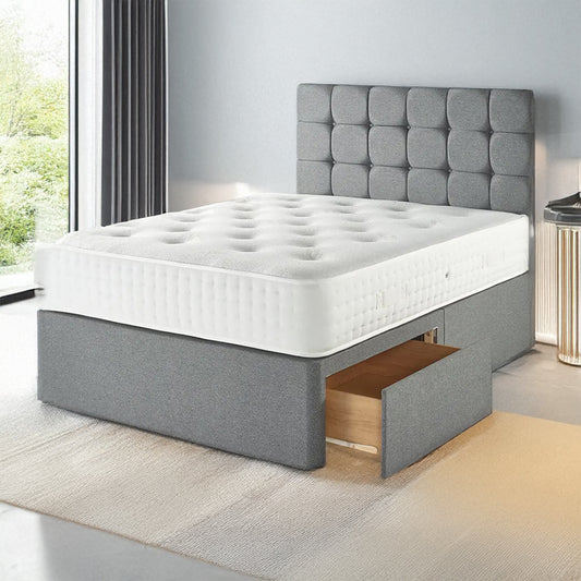 Cashmere Double Mattress + Premium Divan Bed Bundle Set