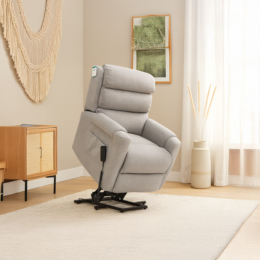 Burton Rise and Recline Armchair Electric Dual Motor Grey