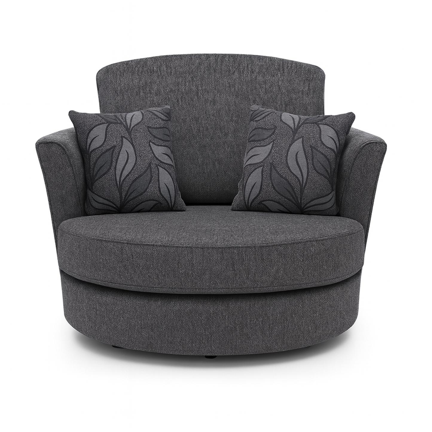 Byron Dundee Chenille Fabric Swivel Chair
