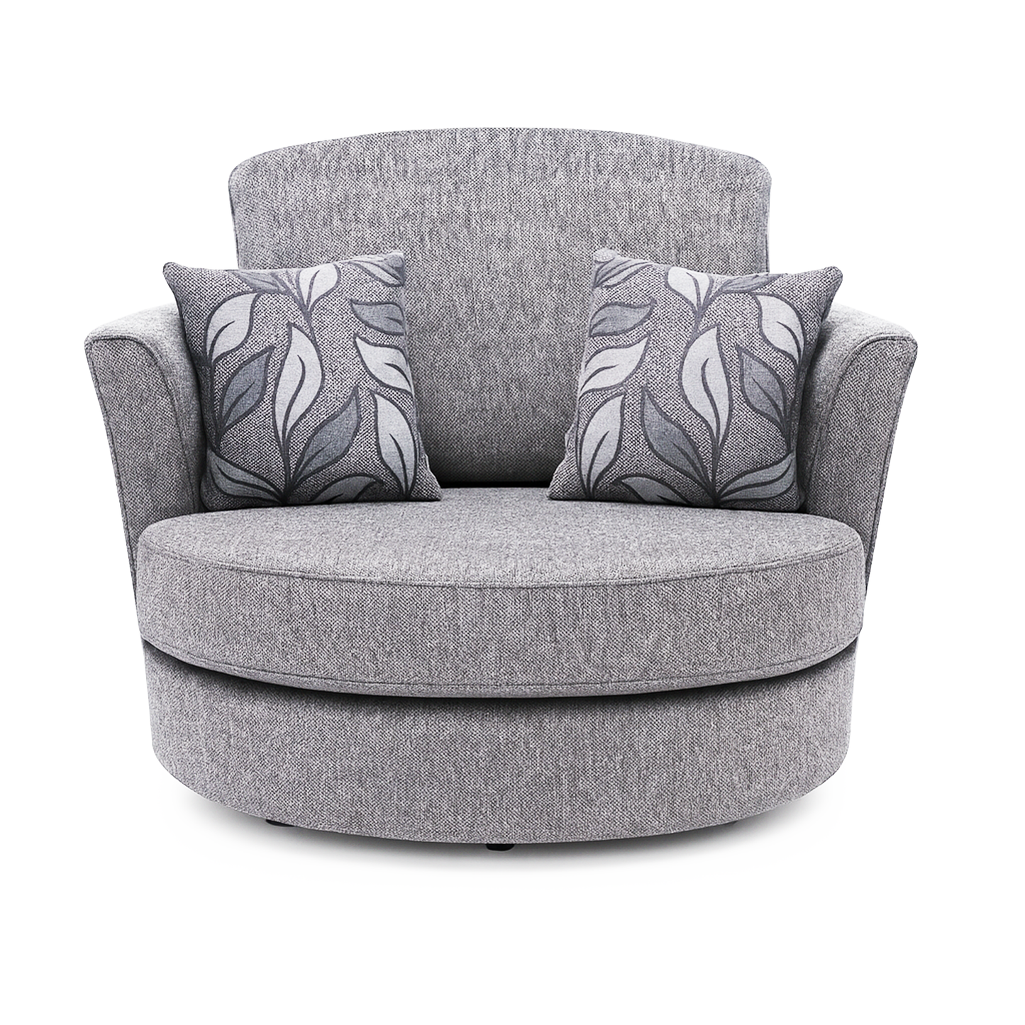 Byron Dundee Chenille Fabric Swivel Chair