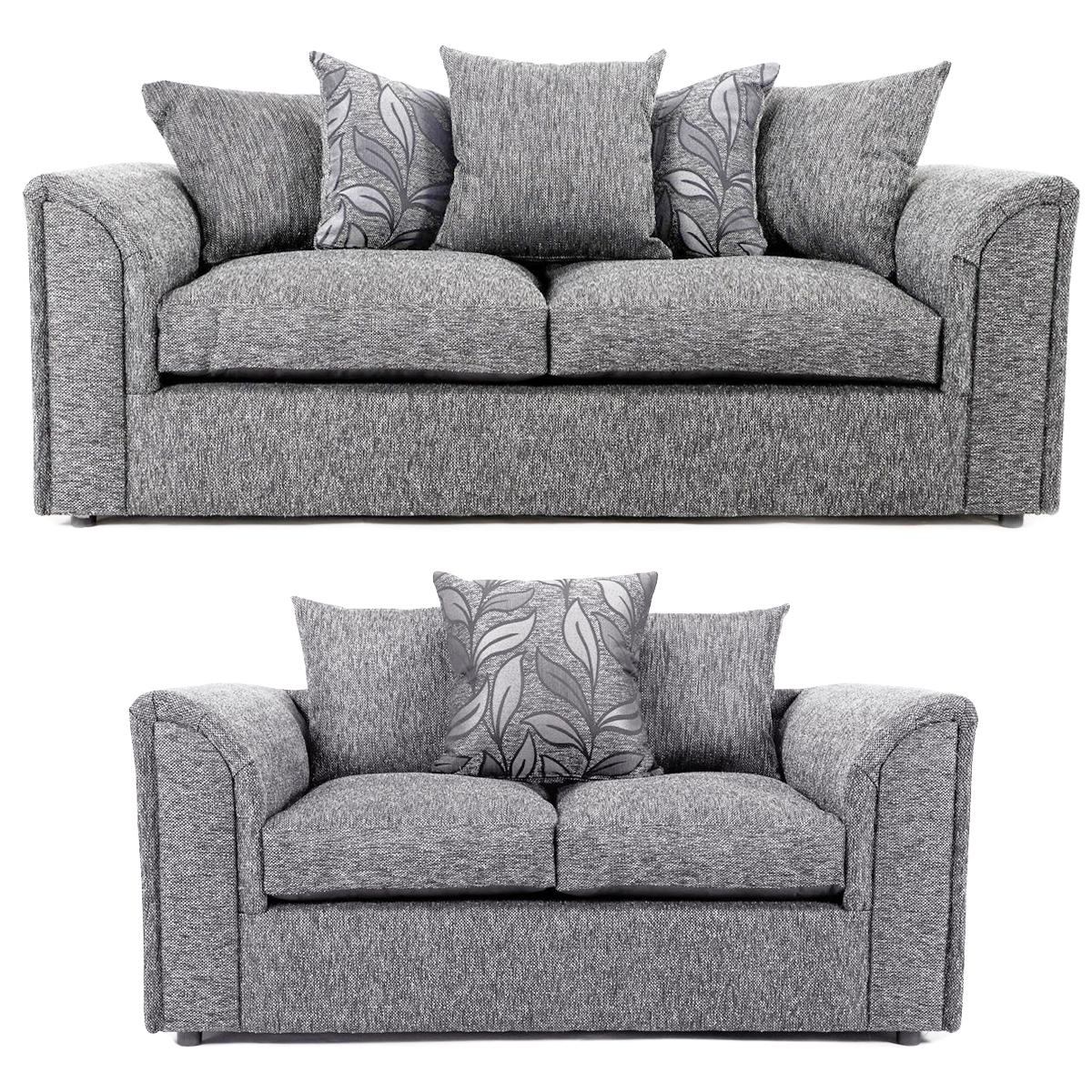 Byron Dundee Chenille Fabric Sofa Suite