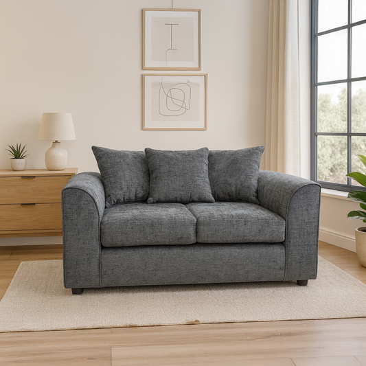 Monaco Chenille Fabric 2 Seater Sofa