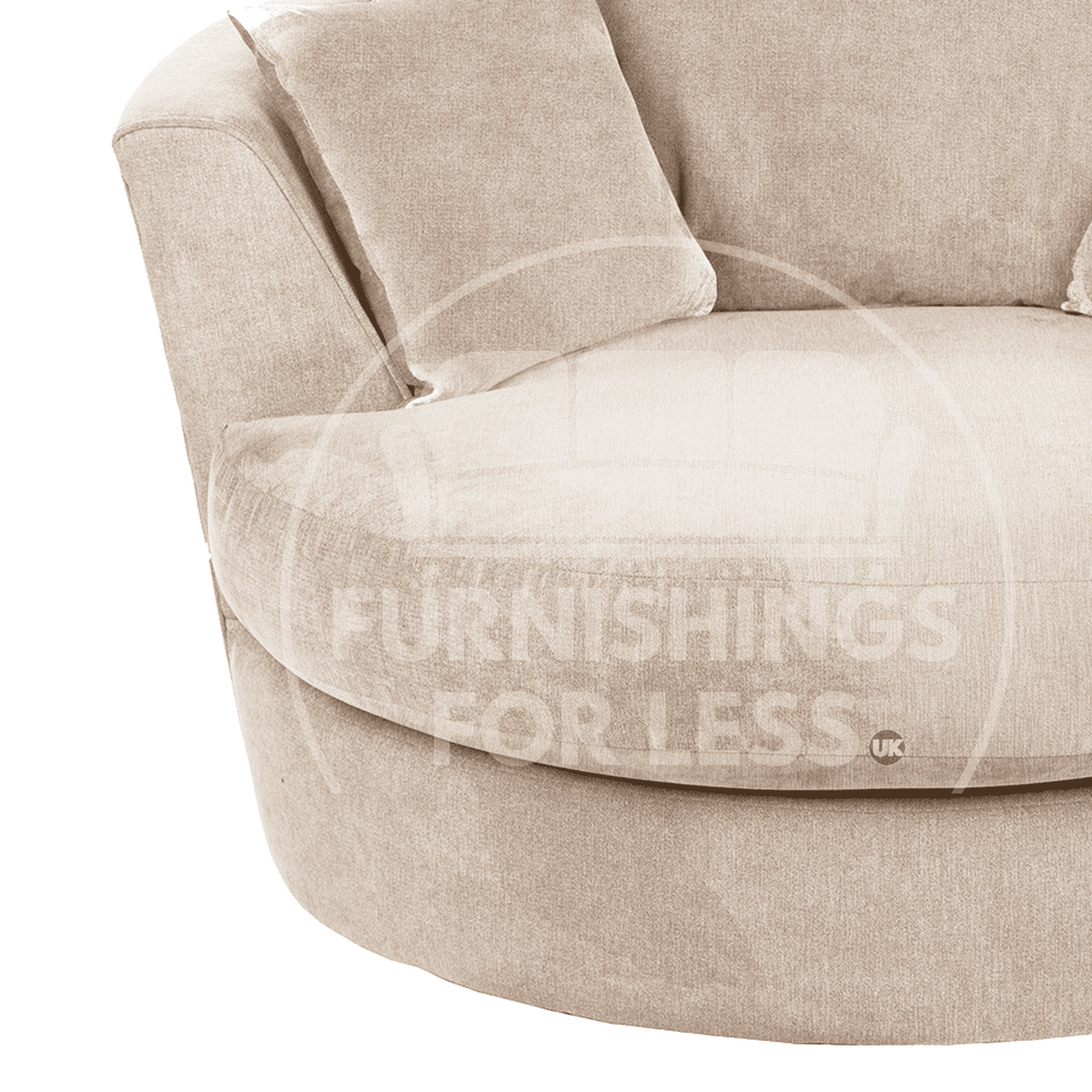 Casper Chenille Fabric Swivel Chair - 2