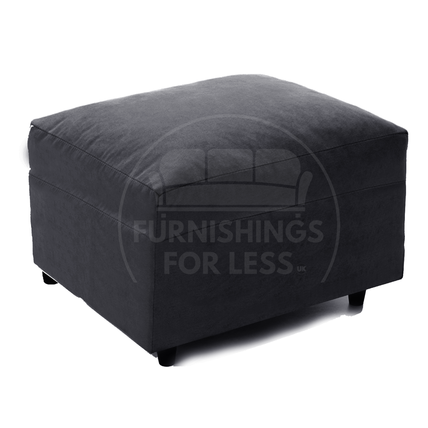 Casper Chenille Fabric Footstool