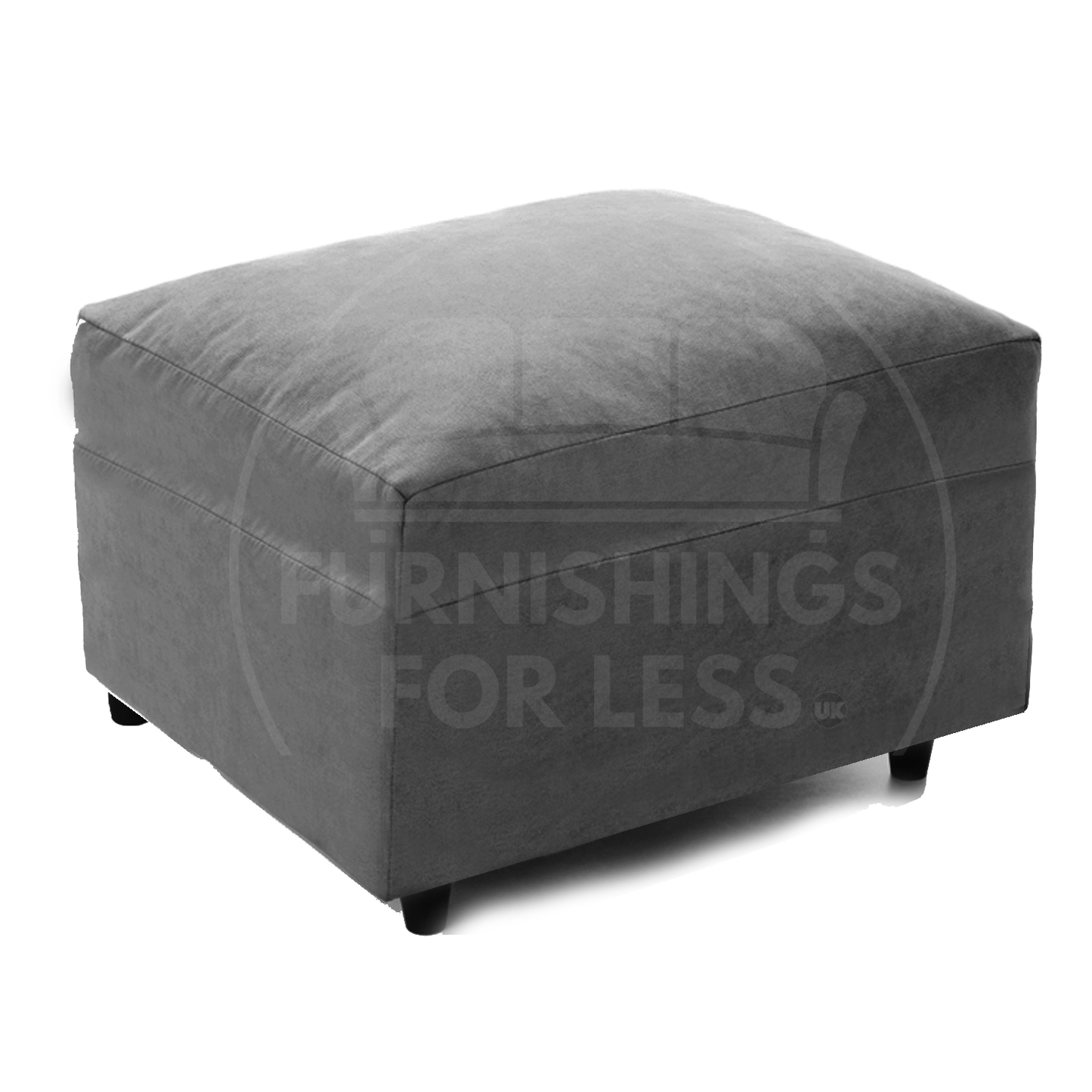 Casper Chenille Fabric Footstool
