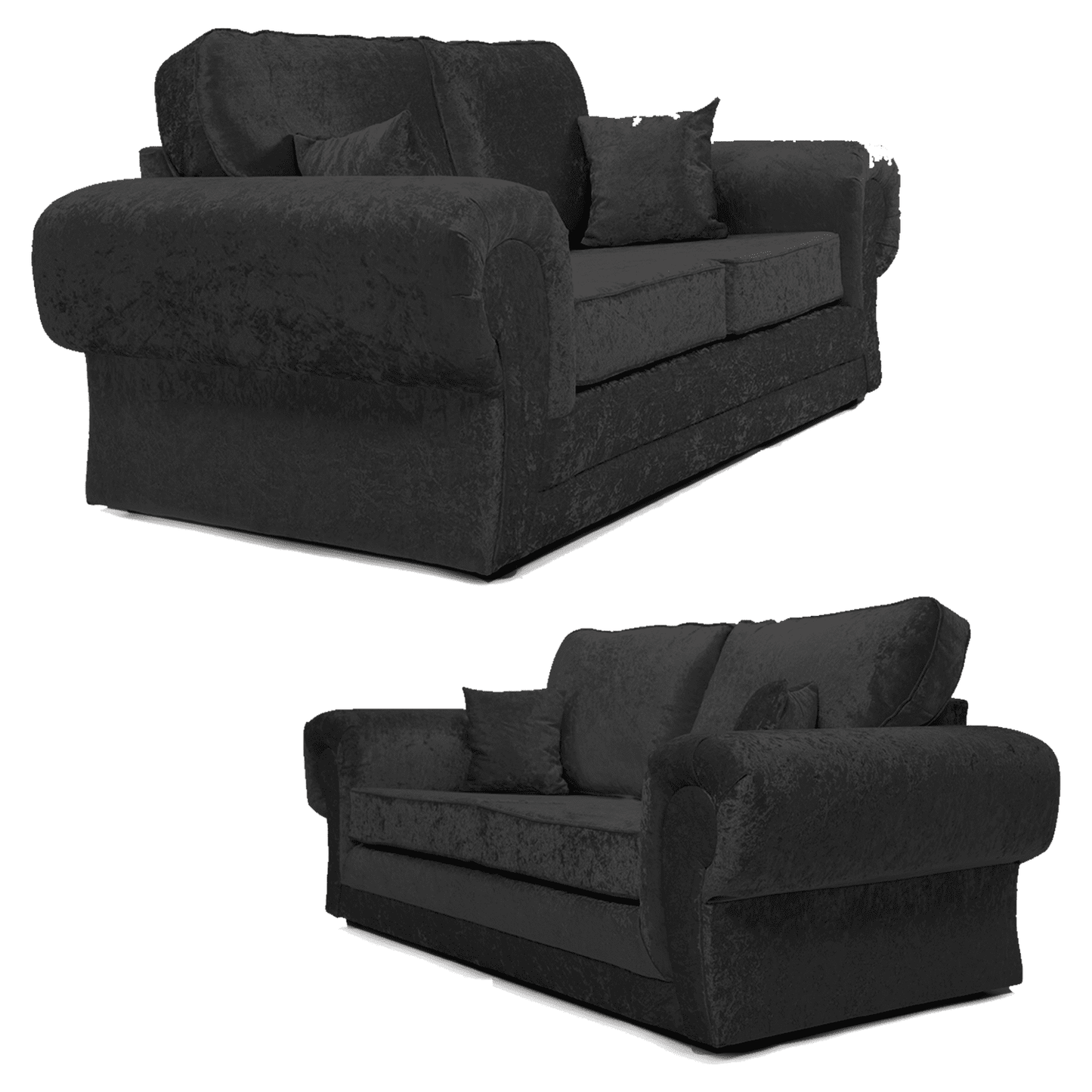 Chelsea Crushed Velvet Full Back Sofa Suite