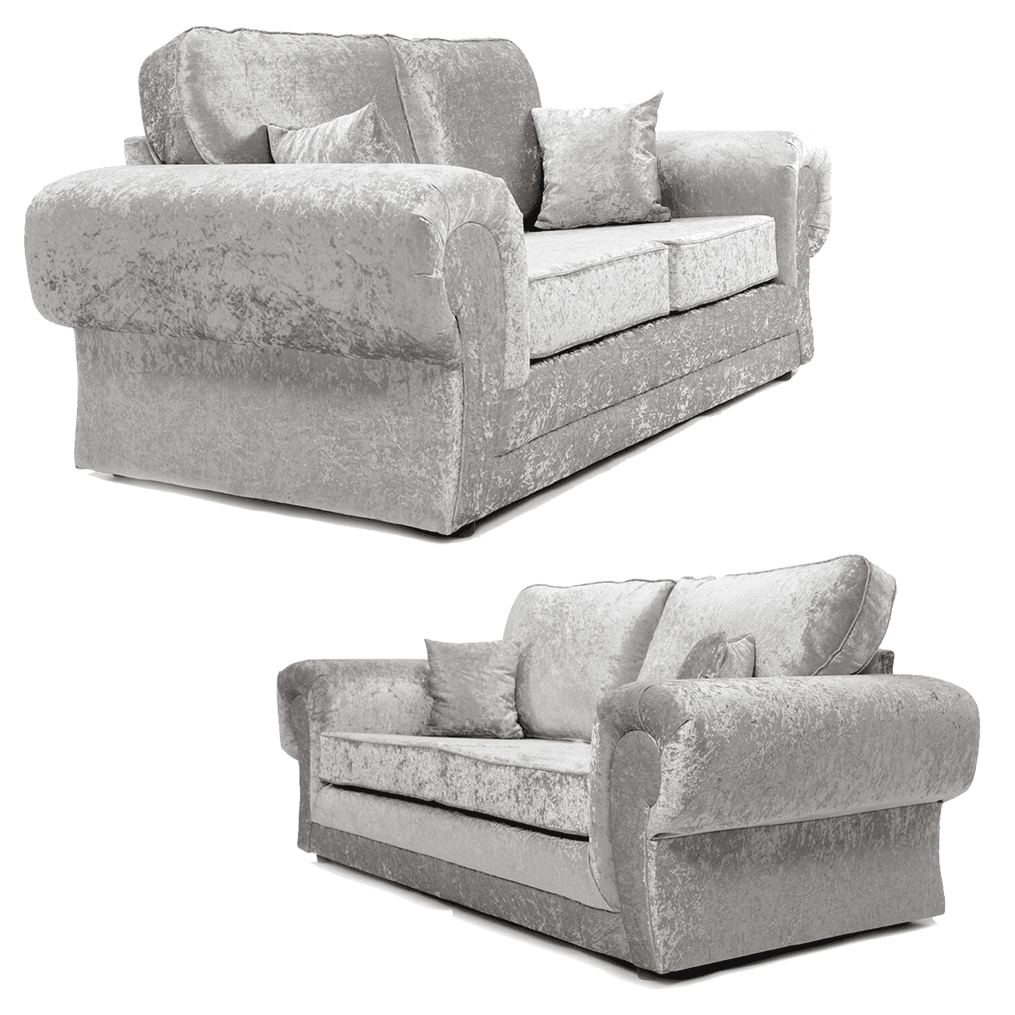 Chelsea Crushed Velvet Full Back Sofa Suite