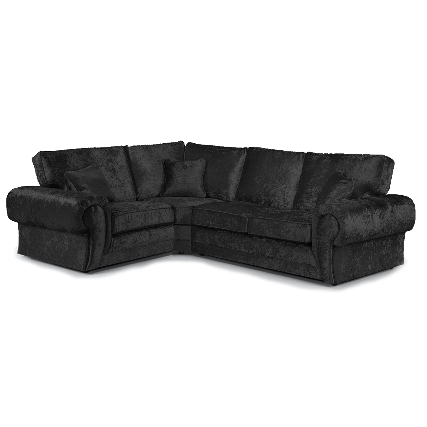 Chelsea Crushed Velvet Full Back 4 Seater L Shaped Corner Sofa