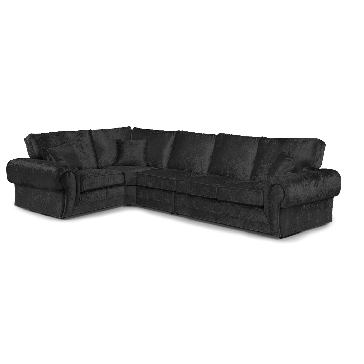 Chelsea Crushed Velvet Full Back 5 Seater L Shaped Corner Sofa